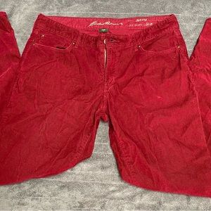 Eddie Bauer Red Corduroys